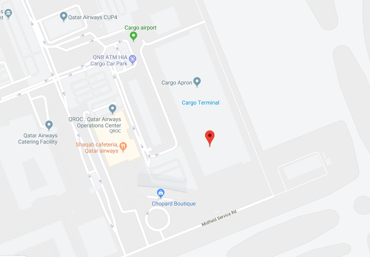 Qatar Ministry of Public Health, Port Health, Hamad International Airport (Air Cargo) location on Google Map