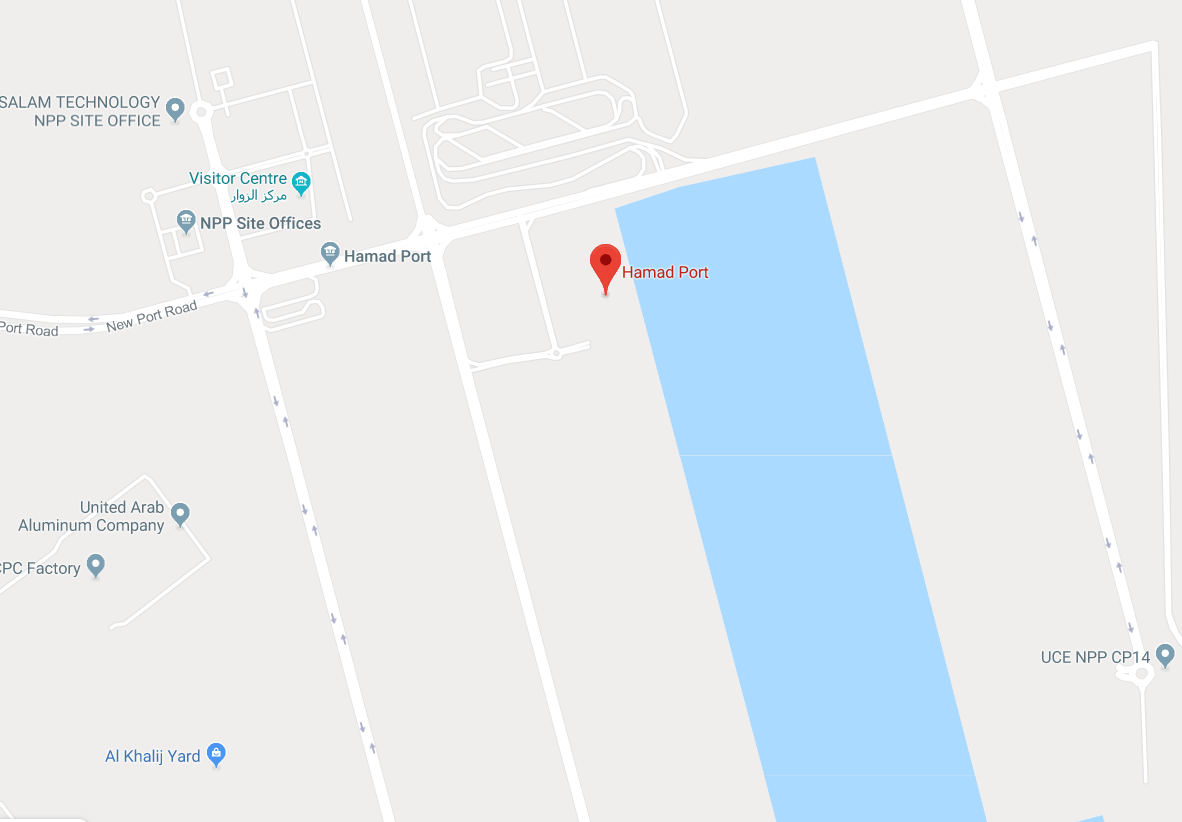 Qatar Ministry of Public Health, Port Health, Hamad Port location on Google Map